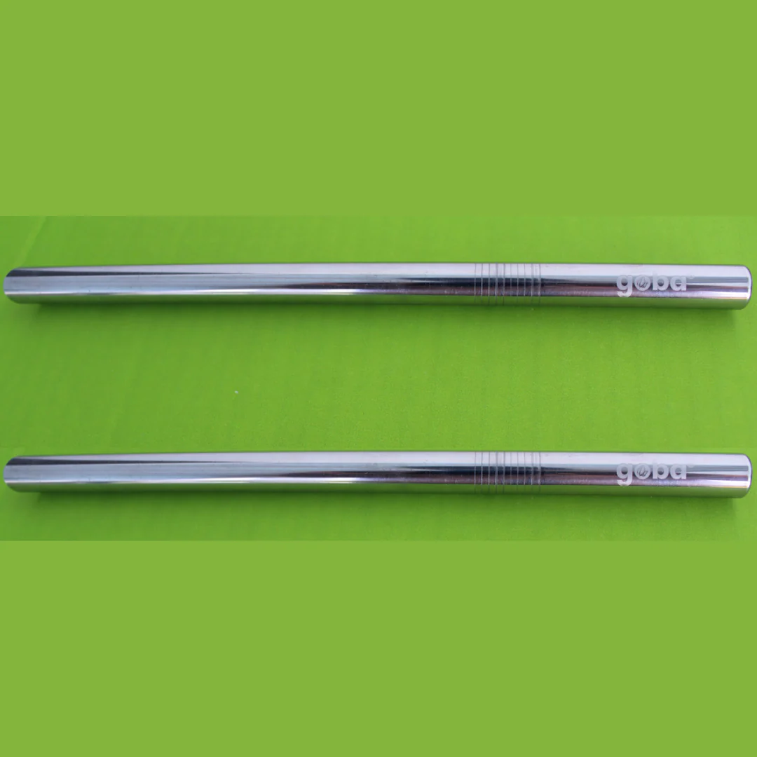 reusable stainless steel straws (2-pack)